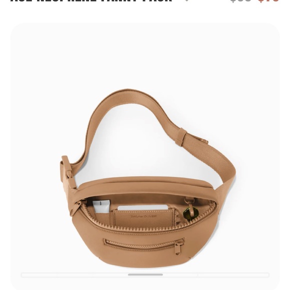 New with tag! Dagne Dover ACE NEOPRENE FANNY PACK— camel - Picture 7 of 7